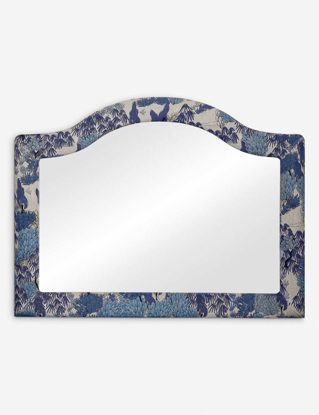 Garden Walk Upholstered Mantel Mirror